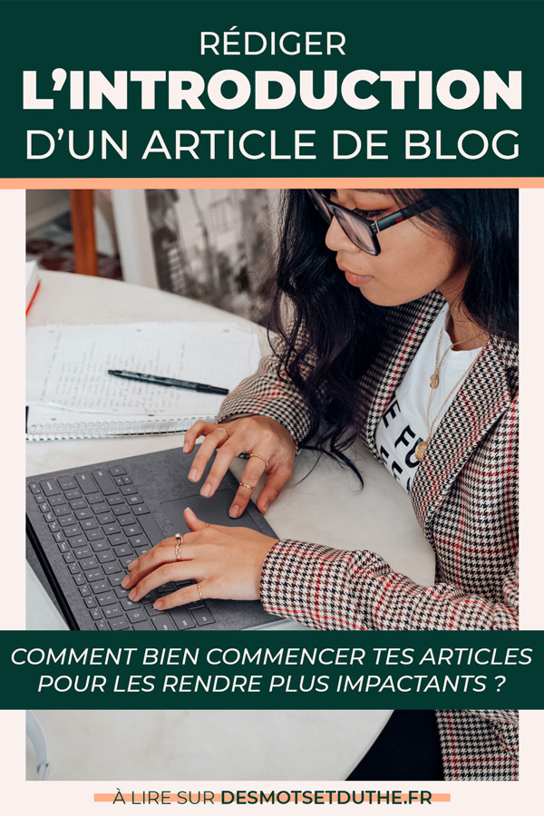 Rédiger l'introduction d'un article de blog