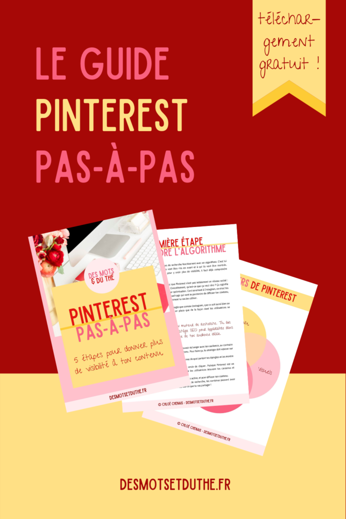 Freebie : le guide Pinterest pour les entrepreneuses