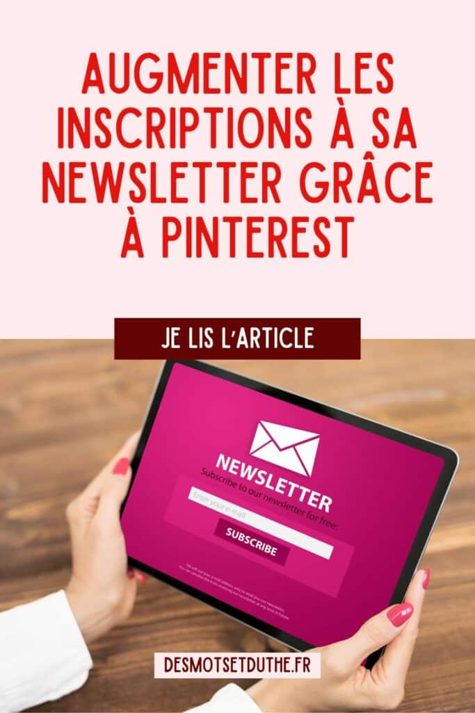 Augmenter les inscriptions à sa newsletter grâce à Pinterest