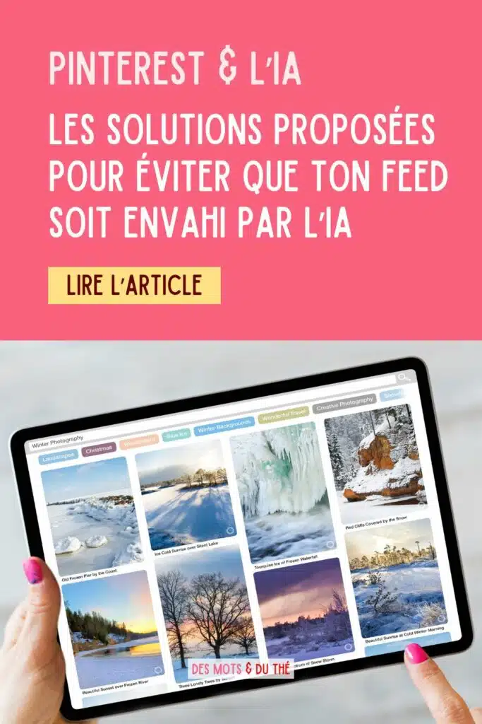 Pinterest et l'IA : les solutions proposés pour éviter que ton feed soit envahi pour l'IA.