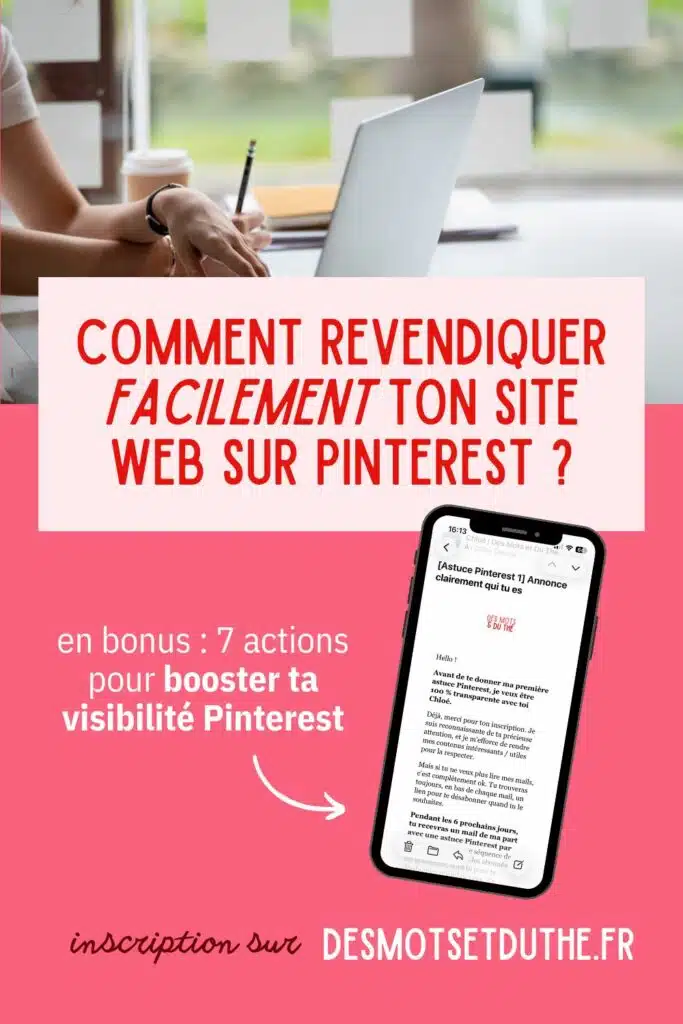 Comment revendiquer facilement ton site web sur Pinterest ? En bonus : 7 actions pour booster ta visibilité Pinterest